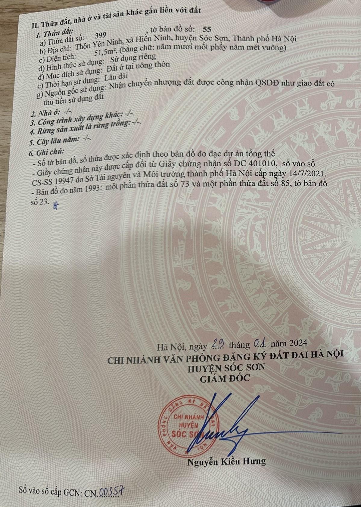 Bán đất đường thông ô tô,cách 50m ra trục chính tại Yên Ninh-Hiền Ninh giá hơn tỷ - Ảnh 2